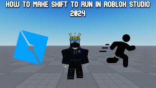 How to make Shift to Run script in roblox studio 2024 WORKS [upl. by Nnyla]