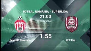 FC Sepsi OSK vs FC CFR Cluj  Superliga  17122023  COMENTARIU LIVE [upl. by Sherwynd643]