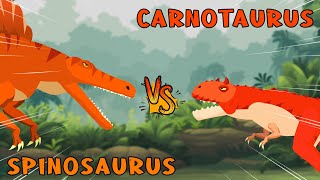 Spinosaurus vs Carnotaurus  Dinosaurs Tournament S1  Dino Animation [upl. by Pease]