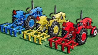 Work with Colors  CULTIVATING WORK on ABANDONED FIELD with URSUS Tractors  Farming Simulator 22 [upl. by Arber]