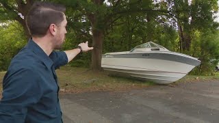 Boat ditched on Maryland highway part of bigger problem [upl. by Hgielrac359]