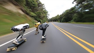 Longboarding NZ  Skateboarding At 90kmh On An Auckland Highway [upl. by Hsaniva637]