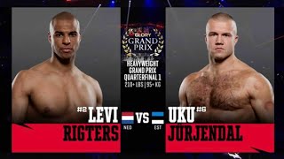 Levi Rigters v Uku Jurjendal  GLORY Heavyweight Grand Prix 2024 [upl. by Nahsad508]