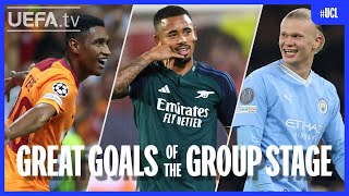 UCL Great Goals of the Group Stage  Tetê Gabriel Jesus Haaland [upl. by Atniuq]