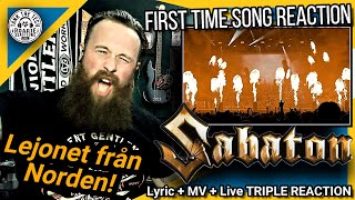 ROADIE REACTIONS  quotSabaton  The Lion from the North LyricMVLive  Triple Reactionquot [upl. by Mashe447]