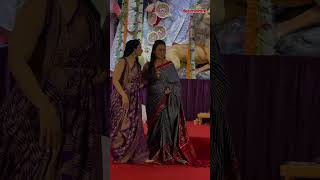 Rani Mukerji and Tanishaa Mukerji bring cousin goals to life at the Durga Puja pandal [upl. by Arrotal]