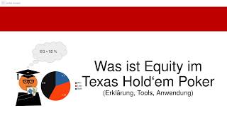 Equity im Texas Holdem Poker  Erklärung Beispiel Equilab Pokerstove Gewinnwahrscheinlichkeit [upl. by Huberman332]