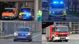 Politie SRT Ziekenwagens en Brandweer met spoed in Brussel en Antwerpen [upl. by Ursula]