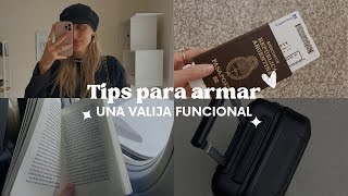 TIPS PARA ARMAR UNA VALIJA FUNCIONAL ✈️  Emma [upl. by Vashti776]