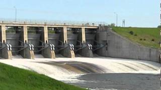 Time lapse opening of the Big Bend Dam Spillway  SDPB [upl. by Dorella696]