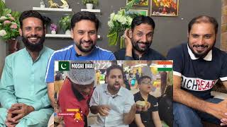 Pakistani eating street food in Mumbai  Juhu Beach street food  Indian street food PAKISTANI REACT [upl. by Nirol]