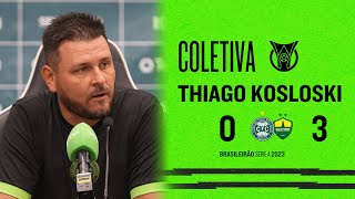 CORITIBA 0 X 3 CUIABÁ  Coletiva Thiago Kosloski [upl. by Naerb810]