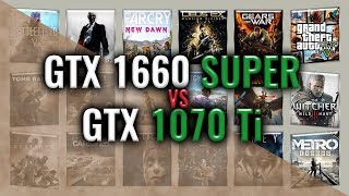 GTX 1660 SUPER vs GTX 1070 Ti Benchmarks  59 tests [upl. by Otis493]