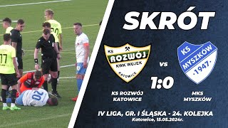 24 kolejka 202324 KS Rozwój Katowice  MKS Myszków 10 [upl. by Ainocal958]