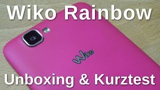 Wiko Rainbow Unboxing und Kurztest  wwwtechnovielde [upl. by Anasus]