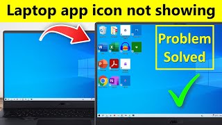 laptop display app not showing  desktop app icon not showing  laptop me desktop icon gayab ho gya [upl. by Placida791]