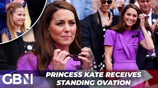 Princess Kate receives ‘TREMENDOUS’ reception at Wimbledon as Prince William heads to Euro final [upl. by Eirtemed]