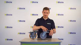 Blickle locking systems Stop Fix FI and Stop Top ST  castors with brakes [upl. by Siuqram]