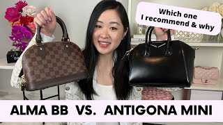 LOUIS VUITTON ALMA BB VS GIVENCHY ANTIGONA MINI  COMPARSION PROS amp CONS  MY RECOMMENDATION [upl. by Iht]