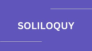 How To Pronounce SOLILOGUY [upl. by Friday]