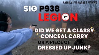 Sig Sauer P938 Legion First Shots [upl. by Einnod]