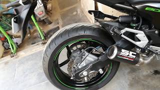 kawasaki z800 loudest SC Project Exhaust [upl. by Lleroj]