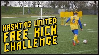 HASHTAG UNITED FREE KICK CHALLENGE [upl. by Eislel393]