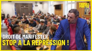 Nasses matraquage de journalistes et de manifestants peuton encore manifester en France [upl. by Neveda]