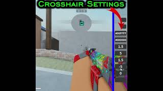 NEW SQUARE CROSSHAIR Settings Counter Blox Reimagined Shorts Roblox [upl. by Einnos]