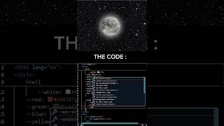 Isnt the moon lovely  HTML CSS  CodingShorts coding shorts computerscienceconcepts html css [upl. by Rheba696]