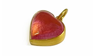 Master The Art Of Bezel Setting A Heart Shaped Cabochon Gemstone With This Tutorial [upl. by Fortuna]