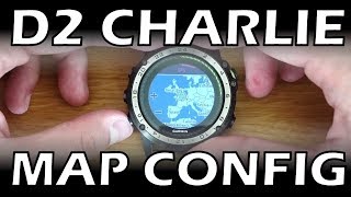 Garmin D2 Charlie  Map Configuration [upl. by Esorbma]