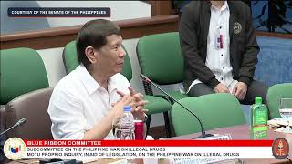 Duterte refuses to leave when Senate panel dismisses him from drug war hearing [upl. by Silvana]