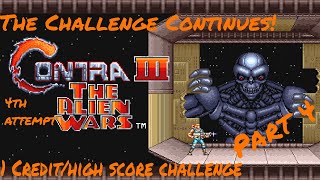 THE CHALLENGE CONTINUES  Contra III  The Alien Wars SNES Ep 4 razaisretro [upl. by Cthrine]