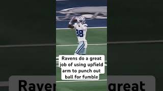 Great tackling technique by Ravens to cause a fumble🏈 [upl. by Strawn]