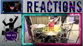 YOYOKA  Sting Seven Days Drum Cover reaction [upl. by Manchester]