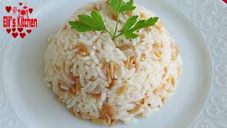 Rice Pilaf with Orzo  Amazing Turkish Pilav [upl. by Phillis]