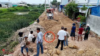 Complete Project Everyone Was Happy To Put The Sewer Drain Pipe Fill And Build Road Over The Sewer [upl. by Aittam]