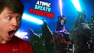 Reacting to the EVOLUTION of GODZILLAS ATOMIC BREATH [upl. by Elliven71]