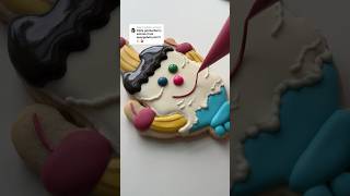 Triple Gooberberry Sunrise cookie🍌🍒 royal icing 101 linked in my bio asmr cookiedecorating [upl. by Dunson]