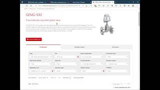 CONVAL® integrated for sizing amp selection in a Valve Vendors Webshop [upl. by Siednarb]
