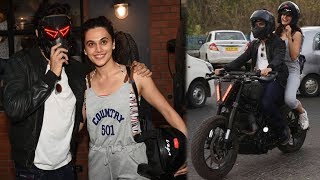 Harshvardhan Kapoor And Taapsee Pannu Take BiKe Ride To Promote ‘Bhavesh Joshi Superhero’ [upl. by Rida533]