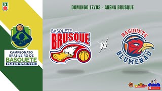 Basquete Brusque x Basquete Blumenau  Campeonato Brasileiro de Basquete 2024  AO VIVO [upl. by Dobson]