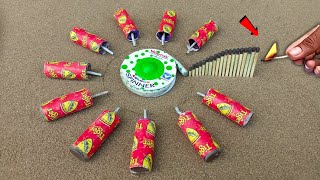 Diwali Lot Unique Flower Crackers Vs Vanitha Green Ground Spinner Vs Chain Reaction  सभी फटेंगे 🤔 [upl. by Inoek382]