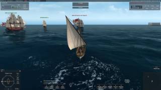 Naval Action Immortal Gunboat vs Pirate Frigate  Rattlesnakes  Renomee [upl. by Hennebery24]