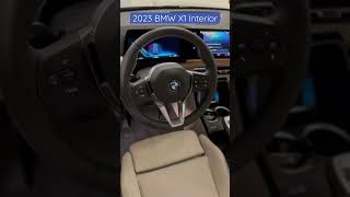 2023 BMW X1 xDRIVE28i interior look Oyster Perforated Sensatec w contrast stitching [upl. by Resaec]