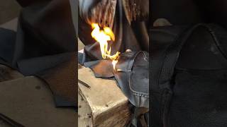 Making handmade leather shoes shoes handmade hardworking amazing ytshorts [upl. by Ylsew824]