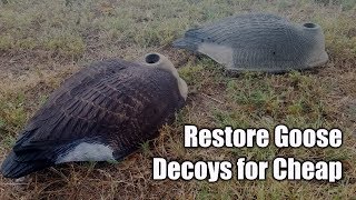 CHEAP and EASY Goose Decoy Restoration  Hunting Boot Camp [upl. by Aicala231]