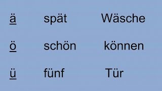 Deutsch lernen für Anfänger Aussprache [upl. by Bolan]