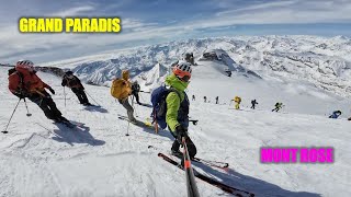 Ski de rando  Grand Paradis  Mont Rose [upl. by Ettennyl]